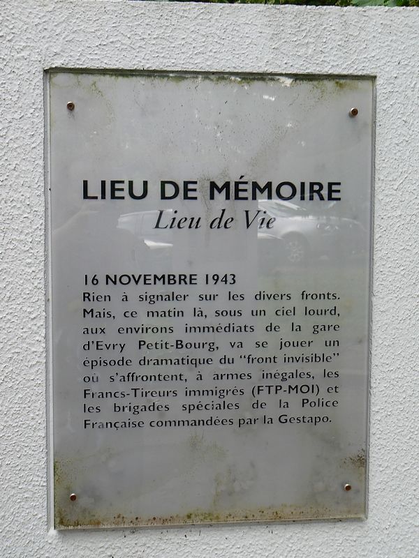 lieu de memoire du 16 11 1943: lieu de memoire du 16 11 1943